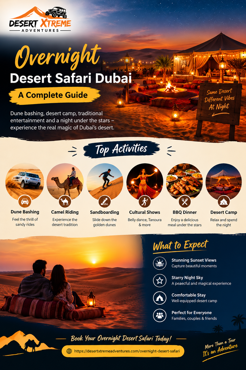 Overnight Desert Safari Dubai | Book now for BBQ and camping